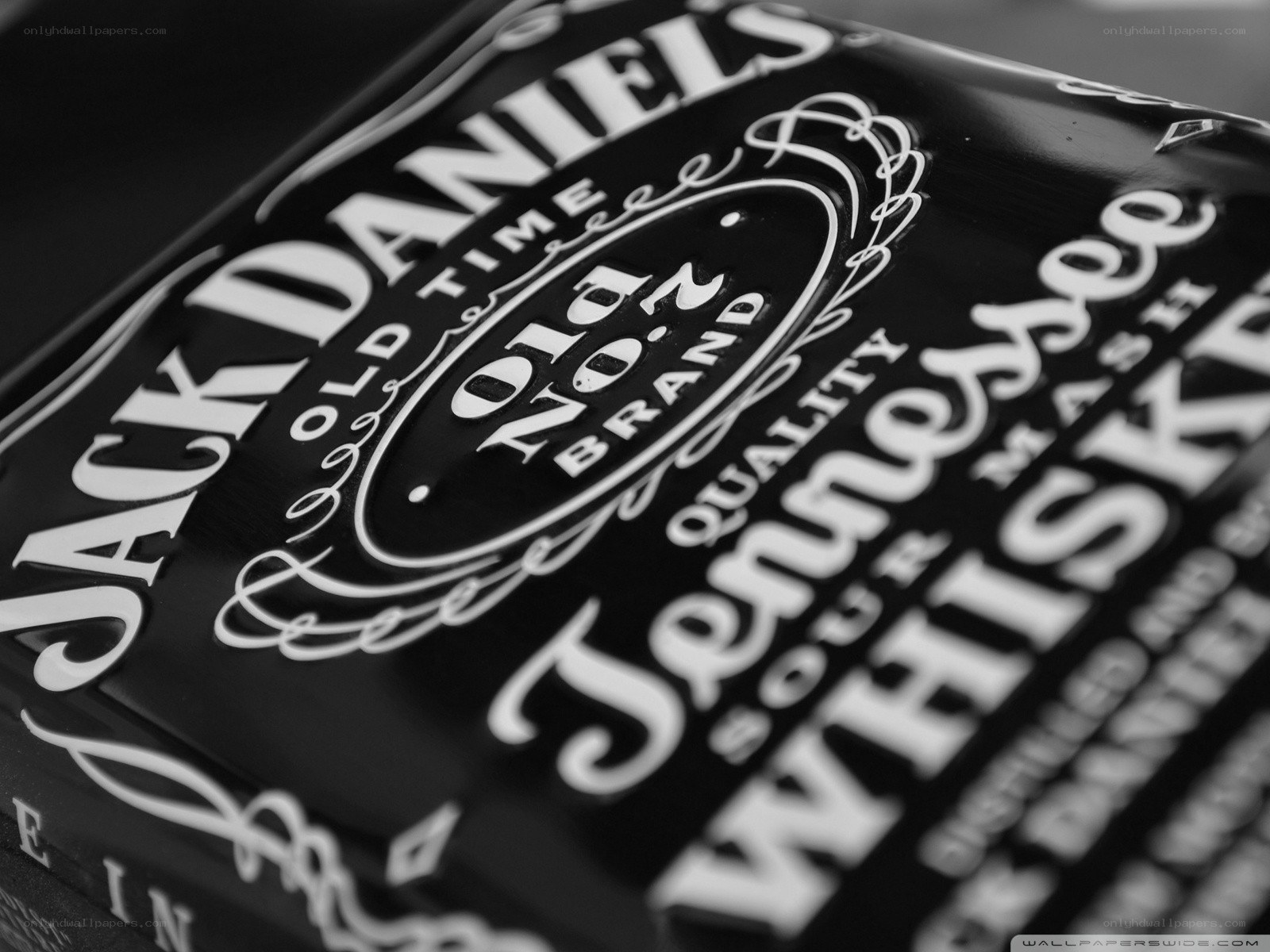 Jack Daniel's whiskey bottle label