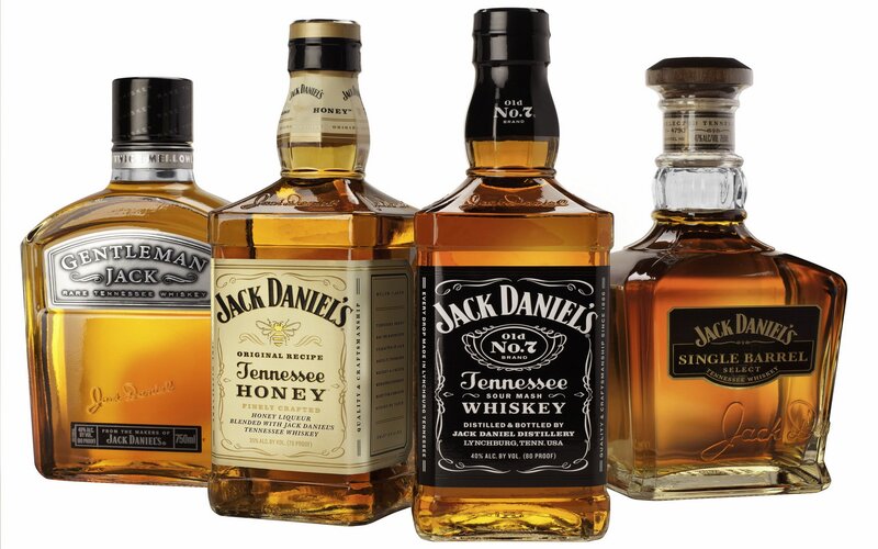 Jack Daniel's Whiskey Bottles — Brown