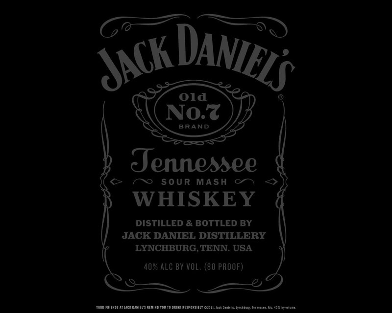 Jack Daniel's whiskey label