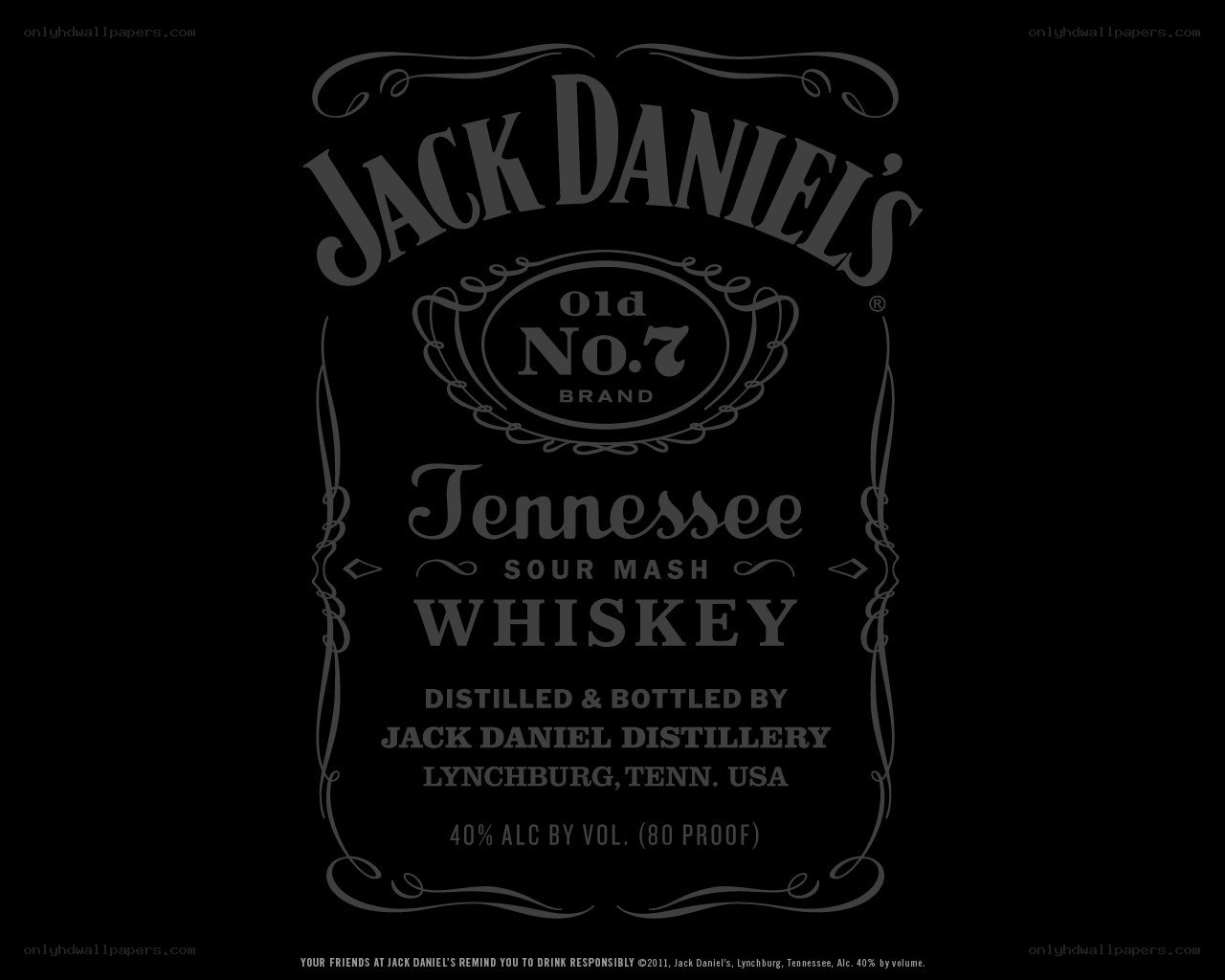 Jack Daniel's whiskey label