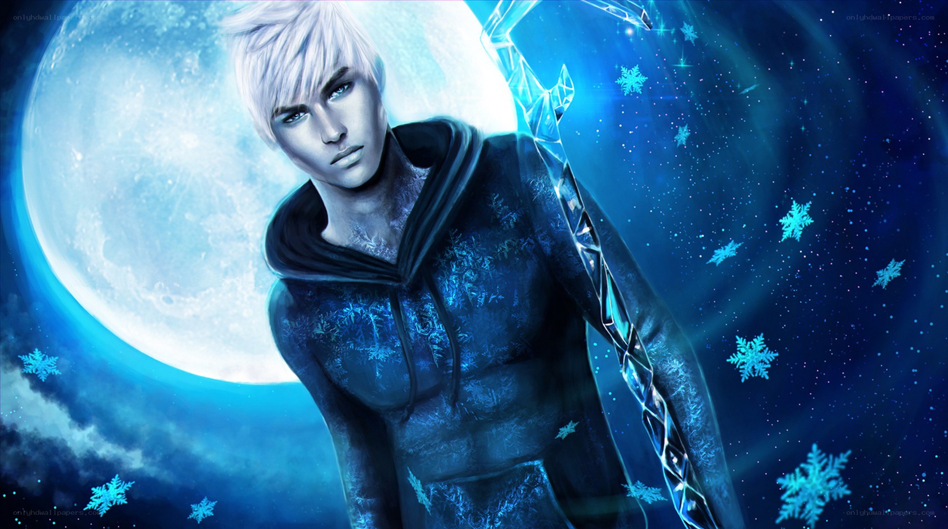 Jack Frost with staff