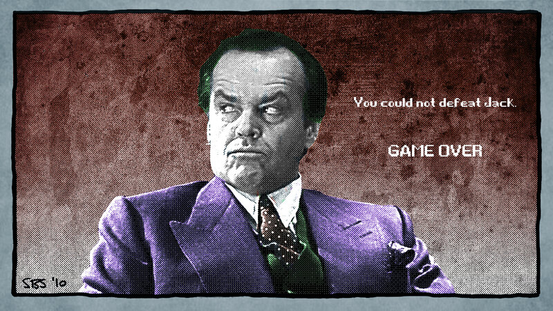 Jack Nicholson as the Joker