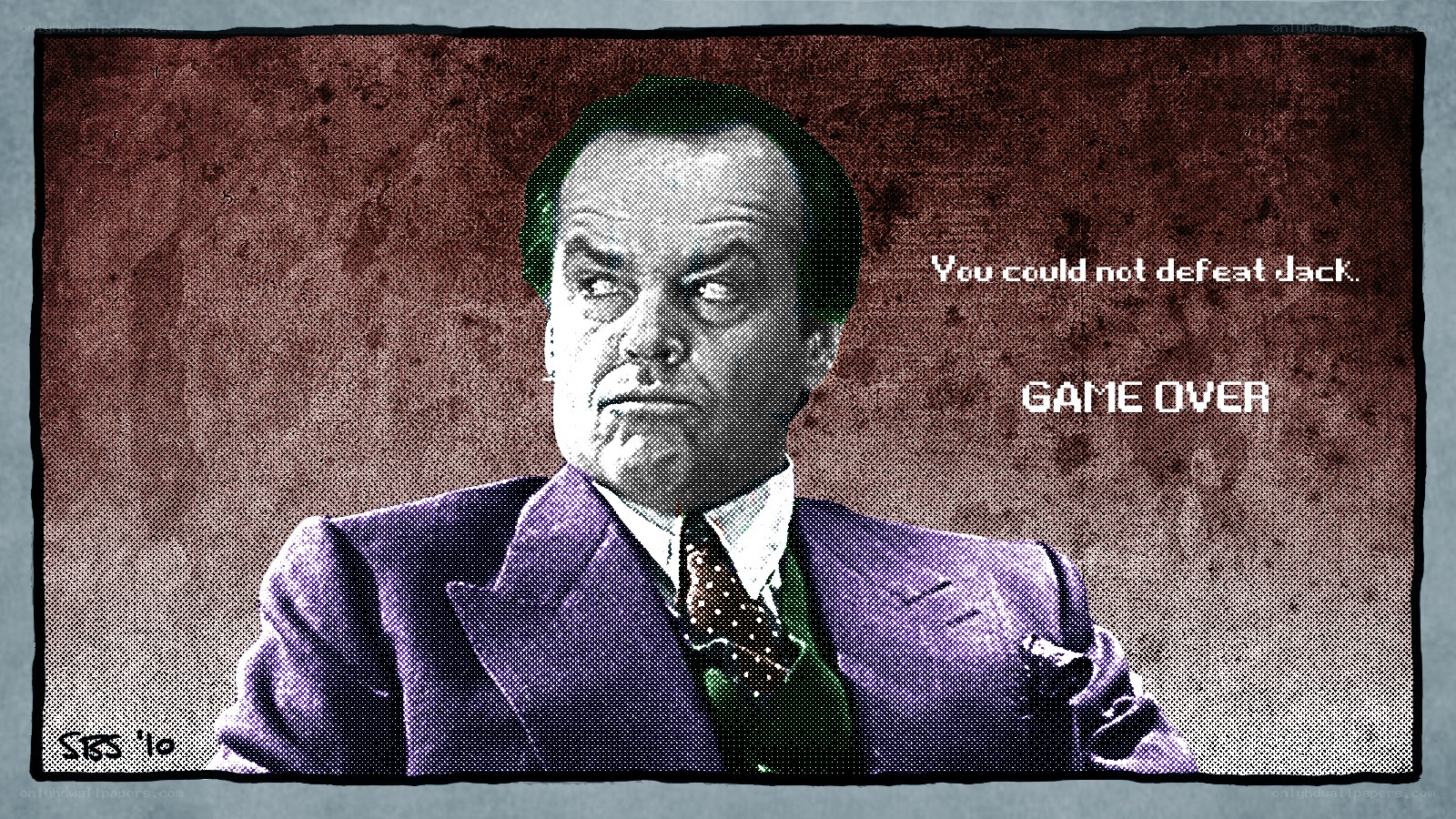 Jack Nicholson as the Joker