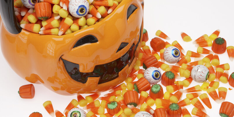 Jack-o'-lantern Candy Bucket — Orange