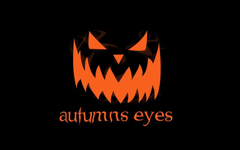 Jack-o'-lantern Face — Black, Spooky