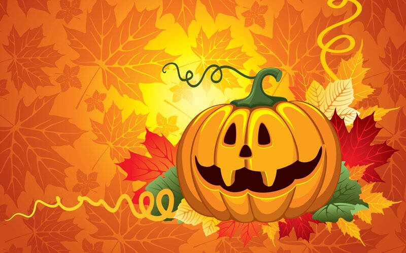 Jack-o'-lantern Pumpkin — Orange, Festive, Autumn