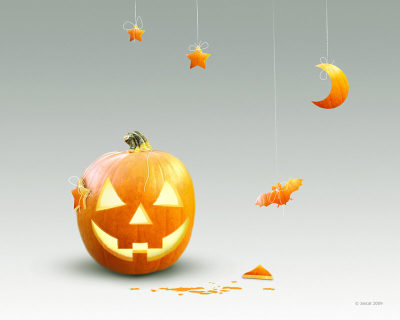 Jack-o'-lantern Pumpkin — Orange, Festive