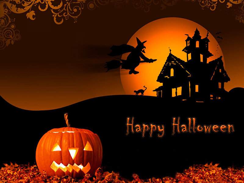 Jack-o'-lantern Pumpkin — Orange, Spooky