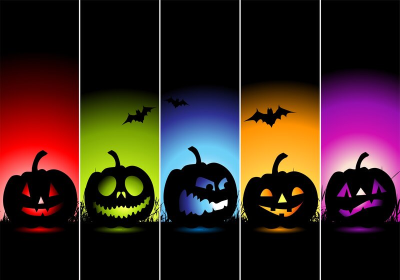Jack-o'-lanterns in Rainbow