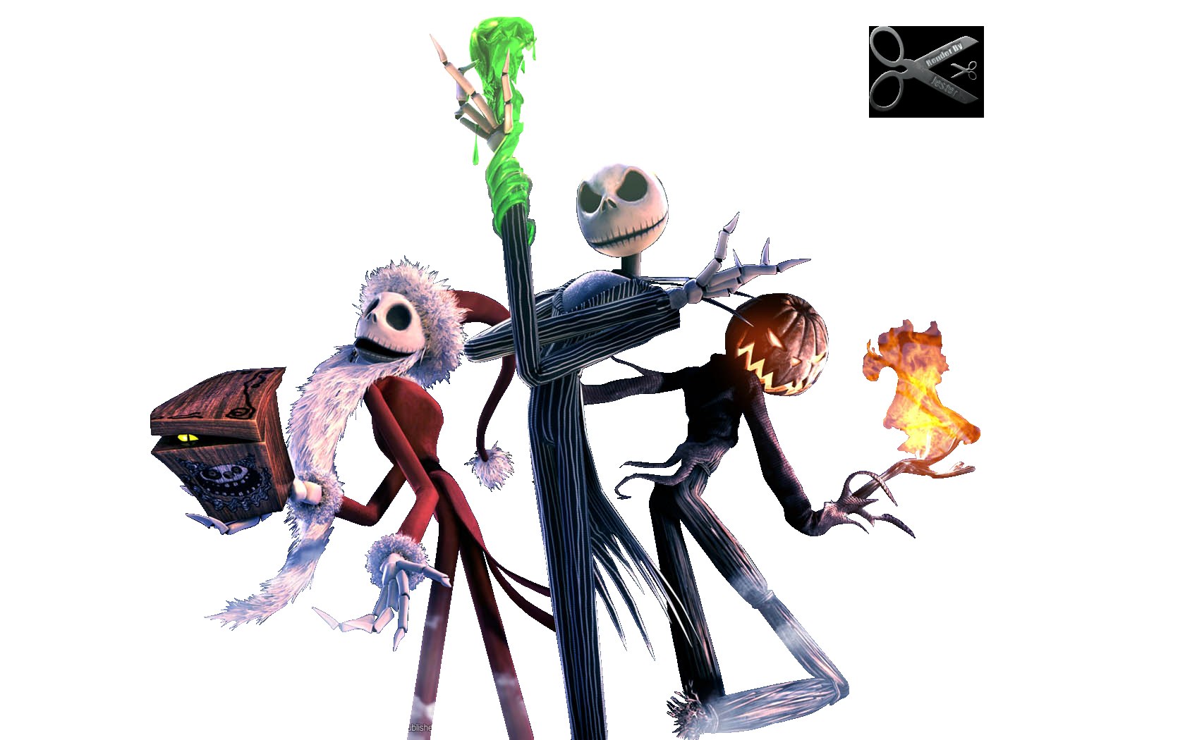 Jack Skellington and friends