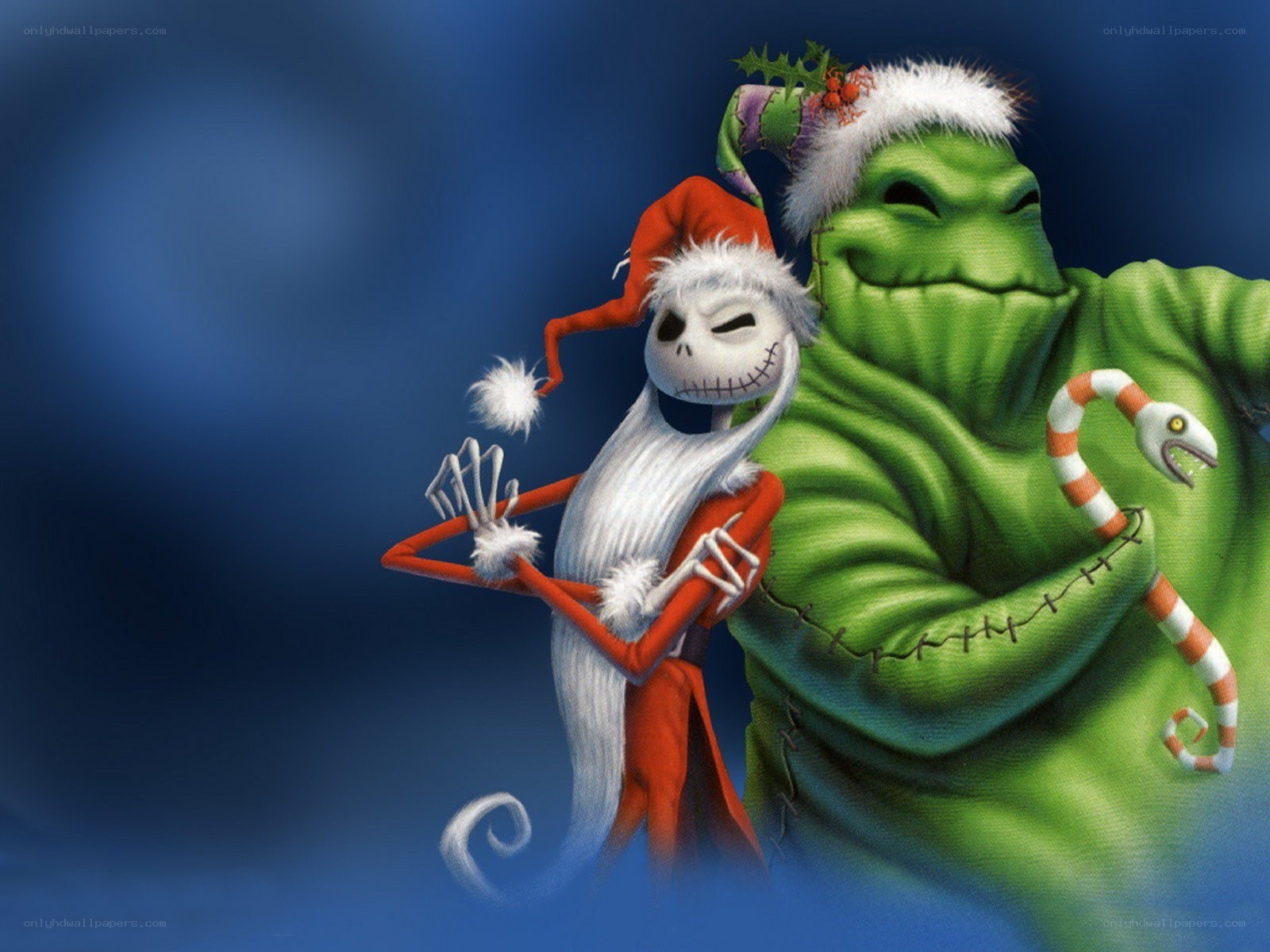 Jack Skellington and Oogie Boogie