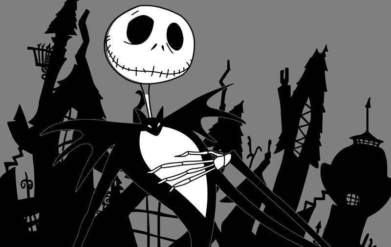 Jack Skellington Character — Black, Dark