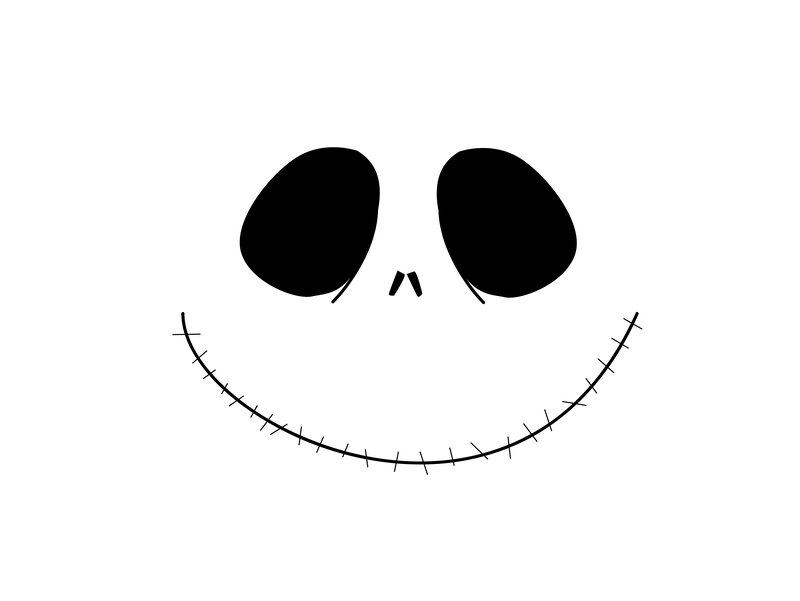 Jack Skellington face