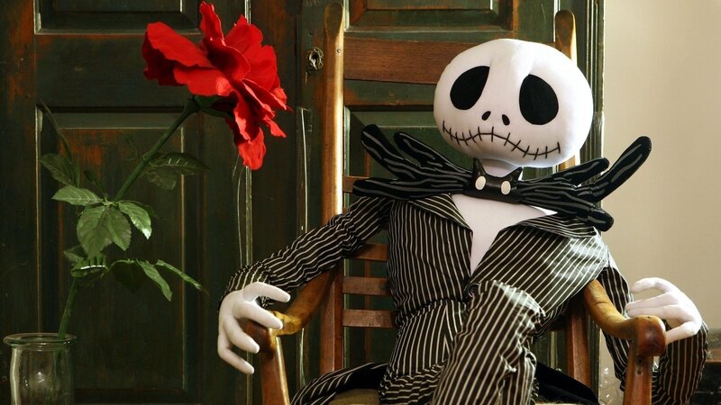 Jack Skellington Figure — White, Dramatic