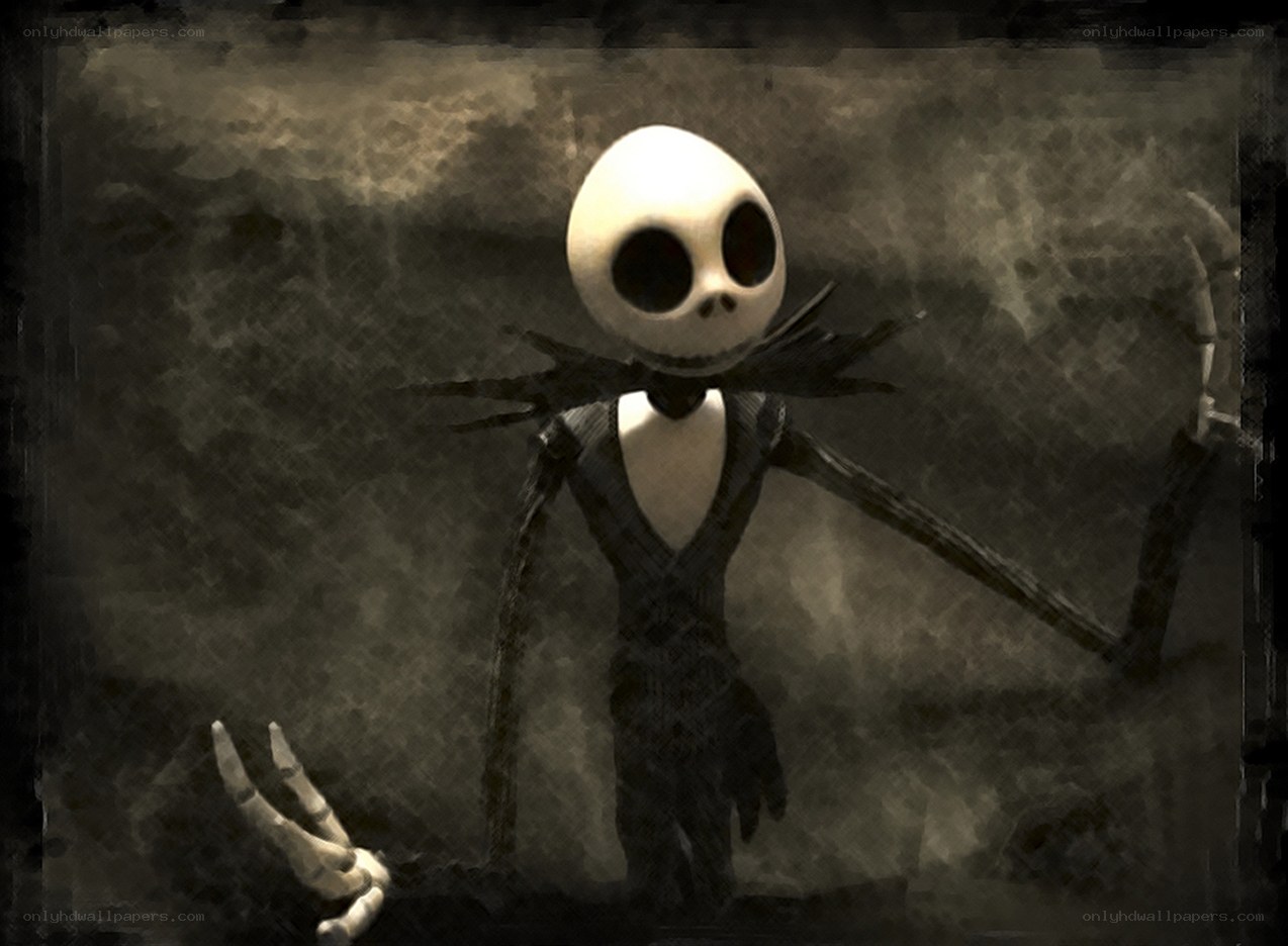 Jack Skellington in a dark scene