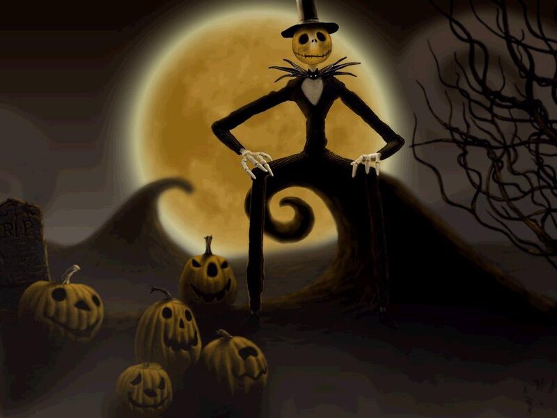 Jack Skellington in Graveyard