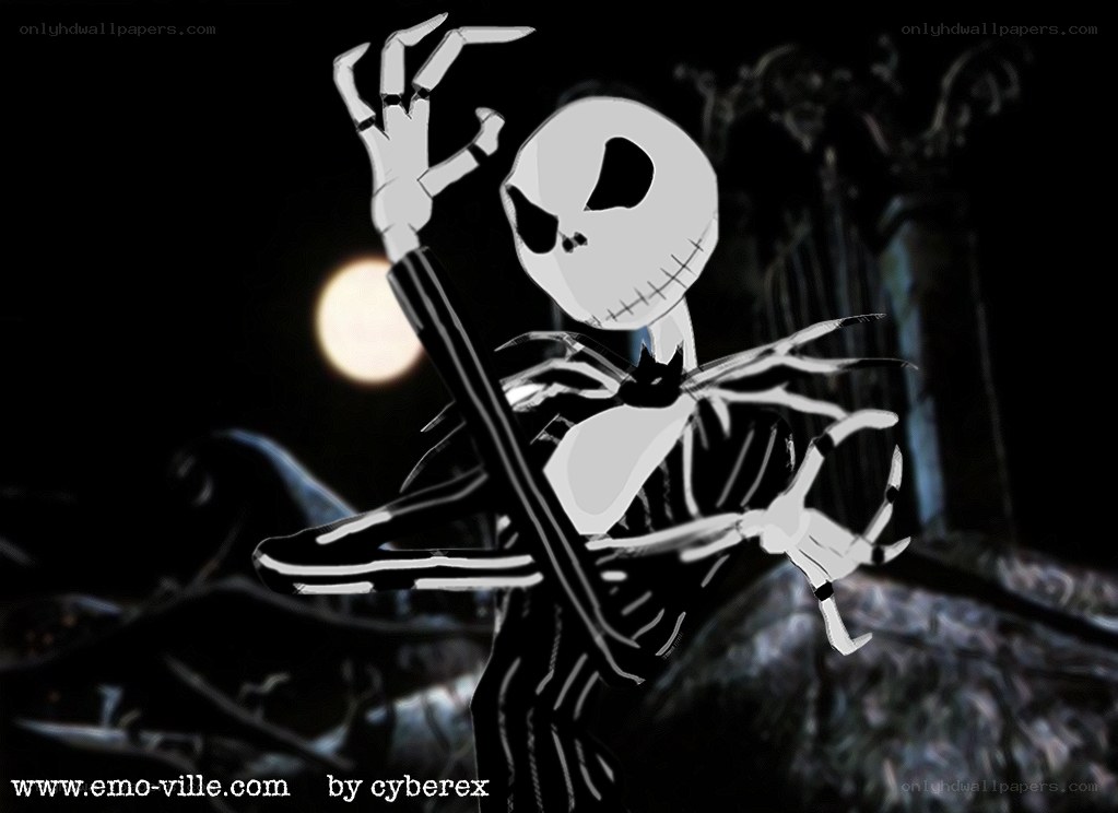 Jack Skellington moonlit scene