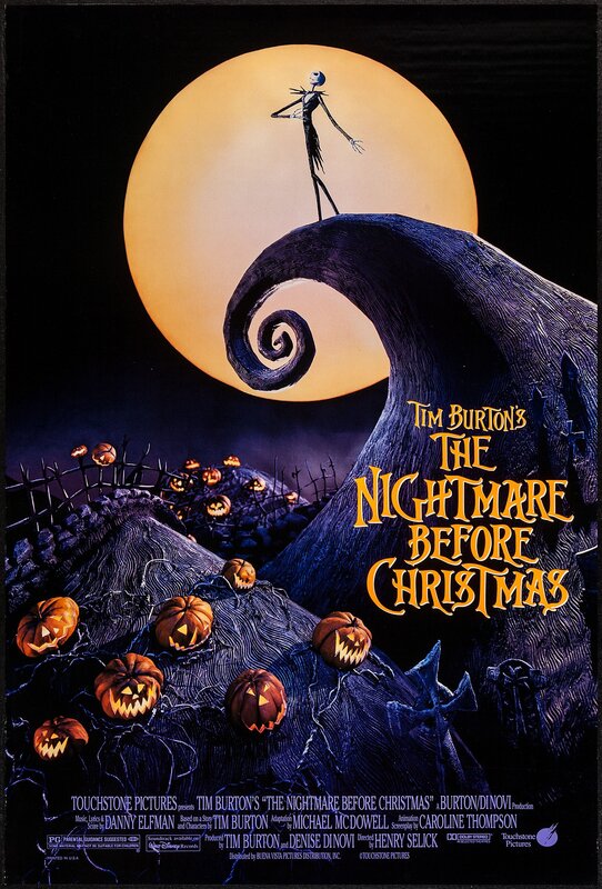 Jack Skellington on a Hill — Black