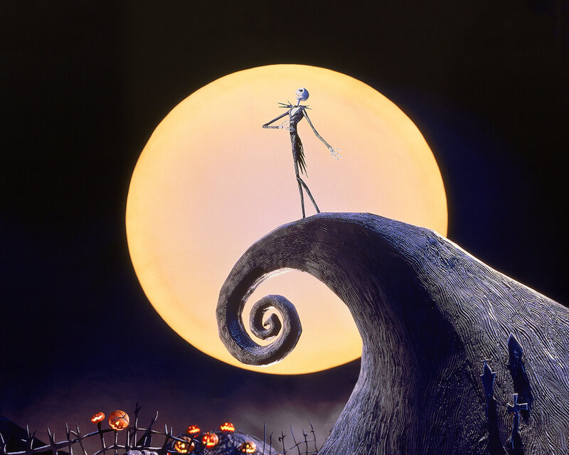 Jack Skellington on a spiral hill