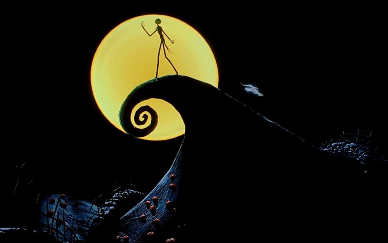 Jack Skellington on a spiral hill