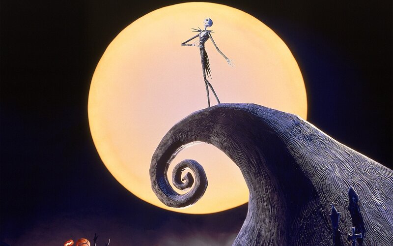 Jack Skellington on a spiral hill