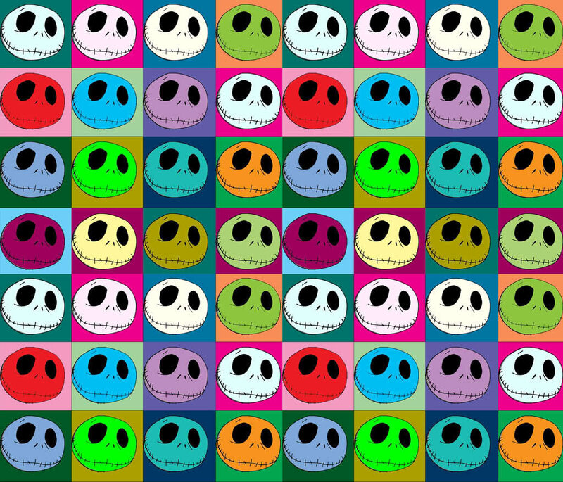 Jack Skellington pop art pattern