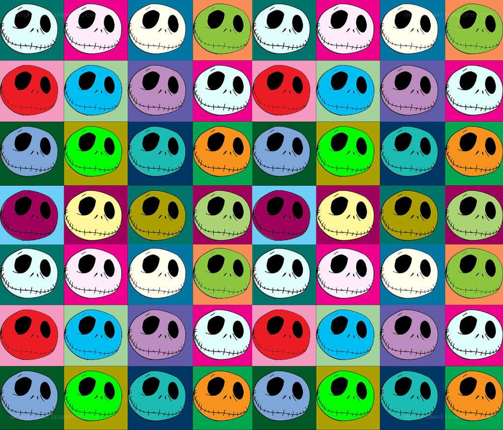Jack Skellington pop art pattern