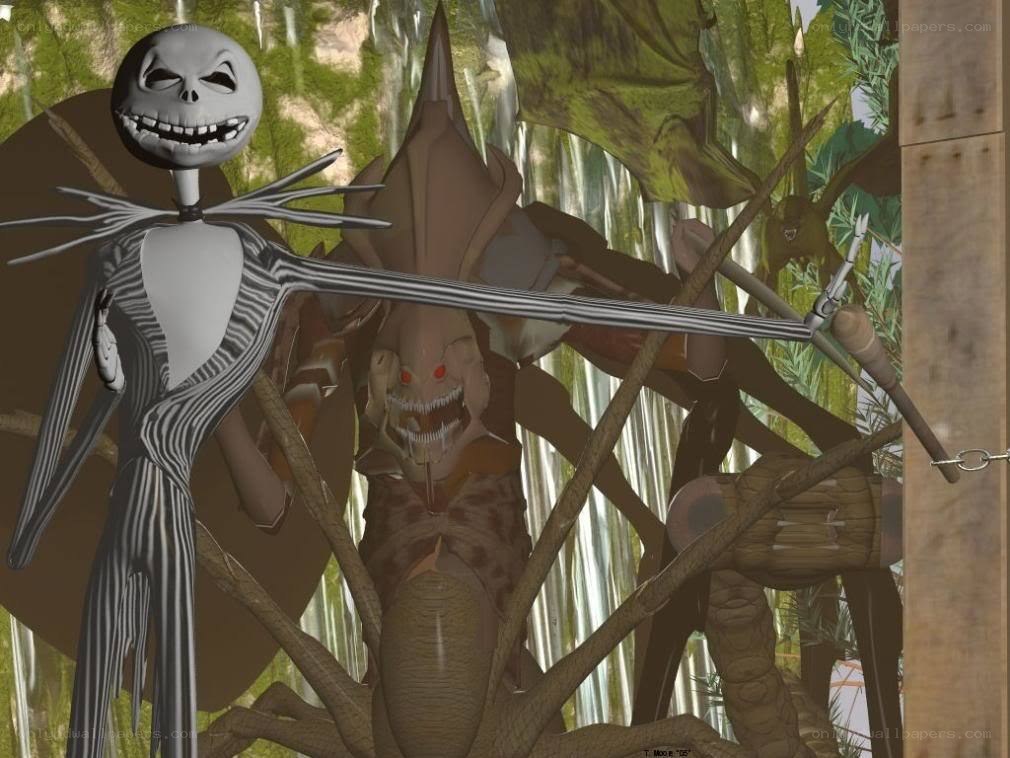 Jack Skellington vs monster