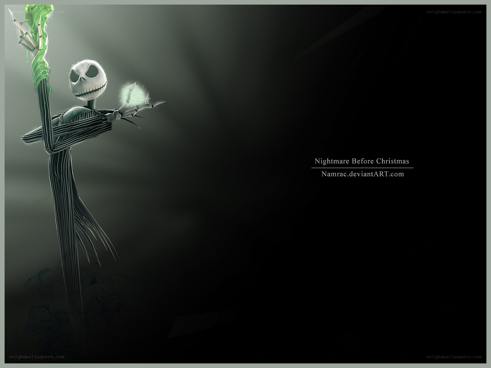 Jack Skellington with green mist