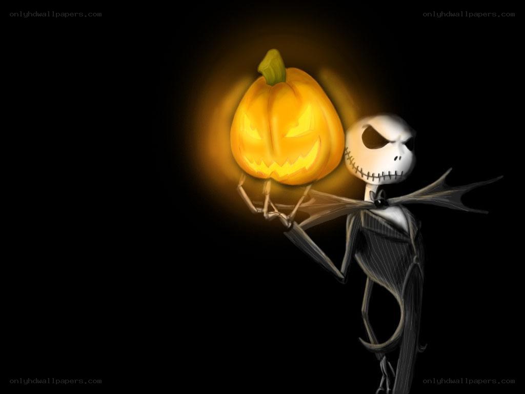 Jack Skellington with pumpkin