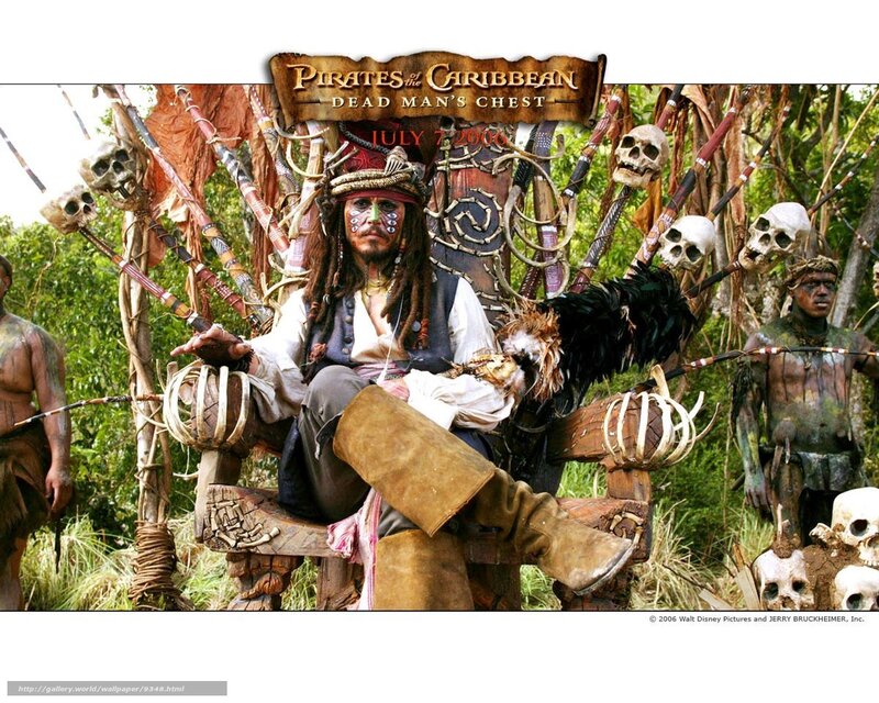 Jack Sparrow on a throne