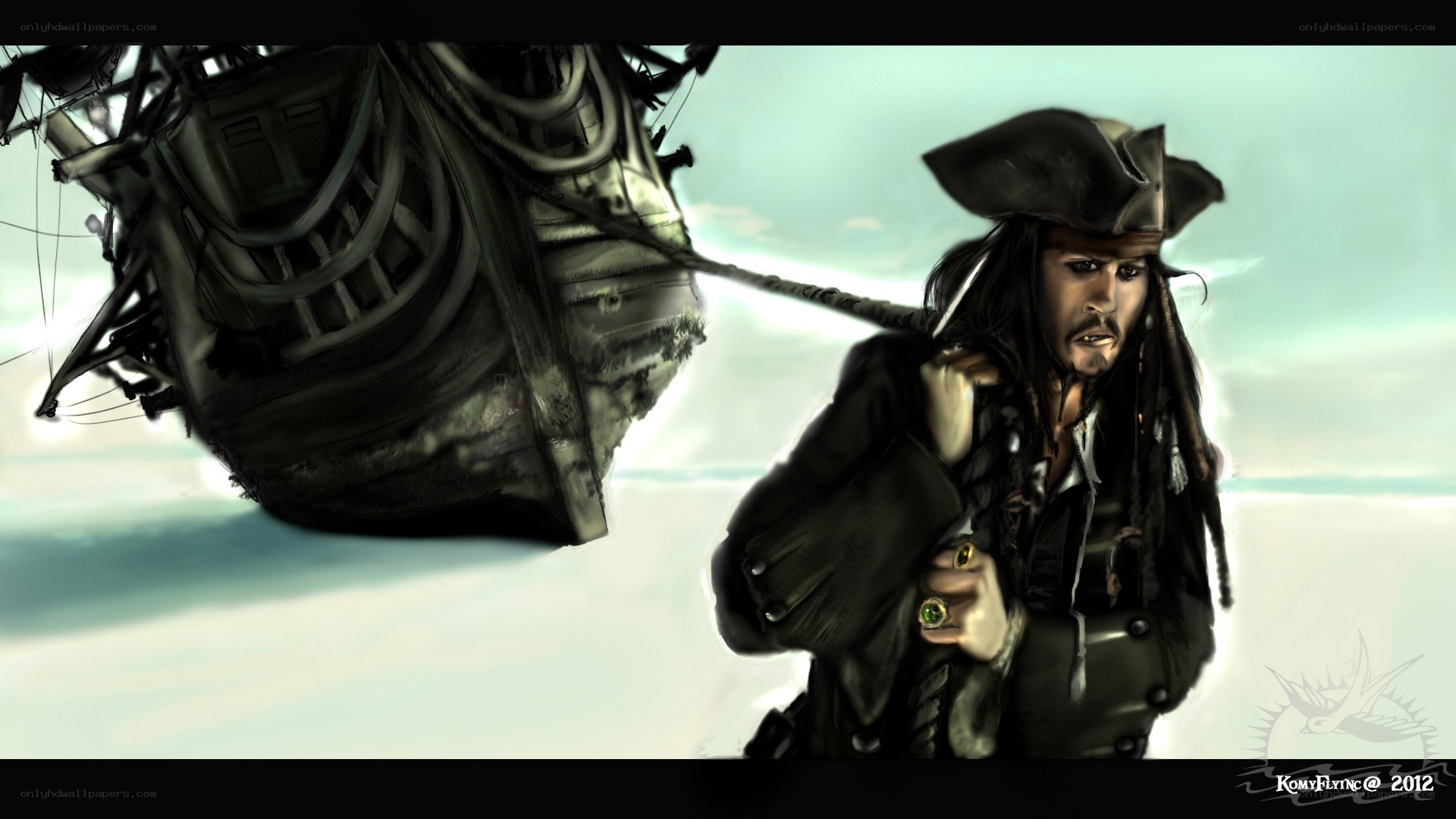 Jack Sparrow with ship