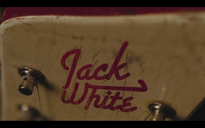 Jack White logo on guitar