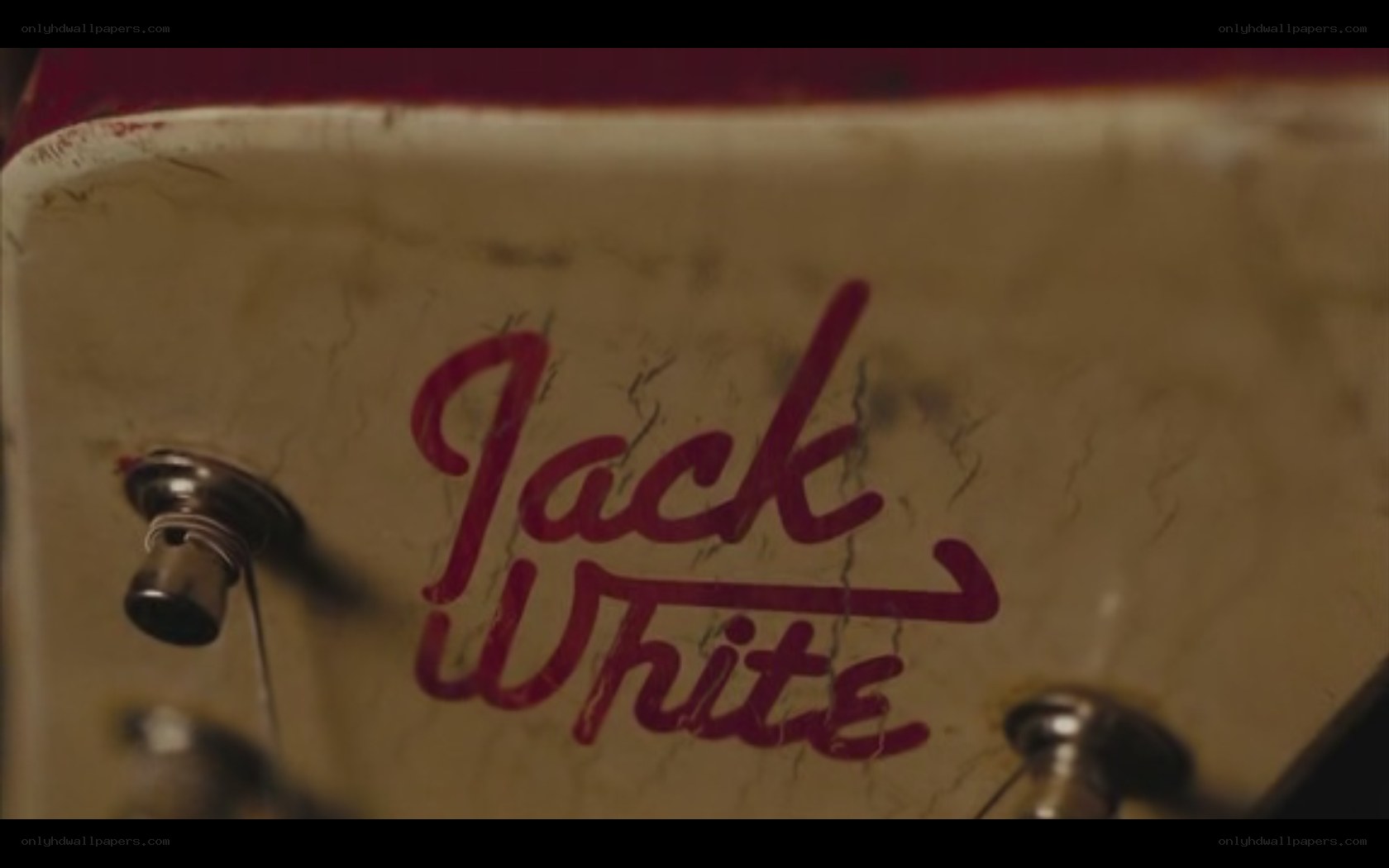 Jack White logo on guitar