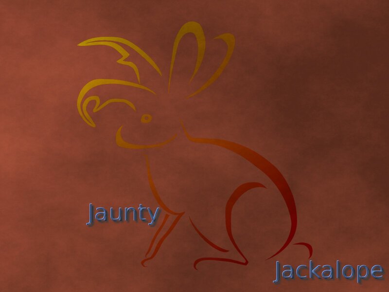 Jackalope illustration with text