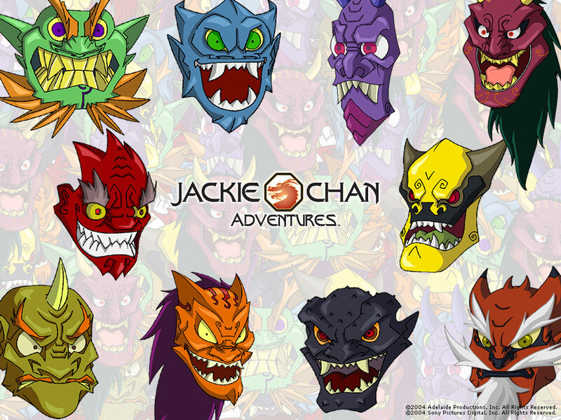 Jackie Chan Adventures character heads