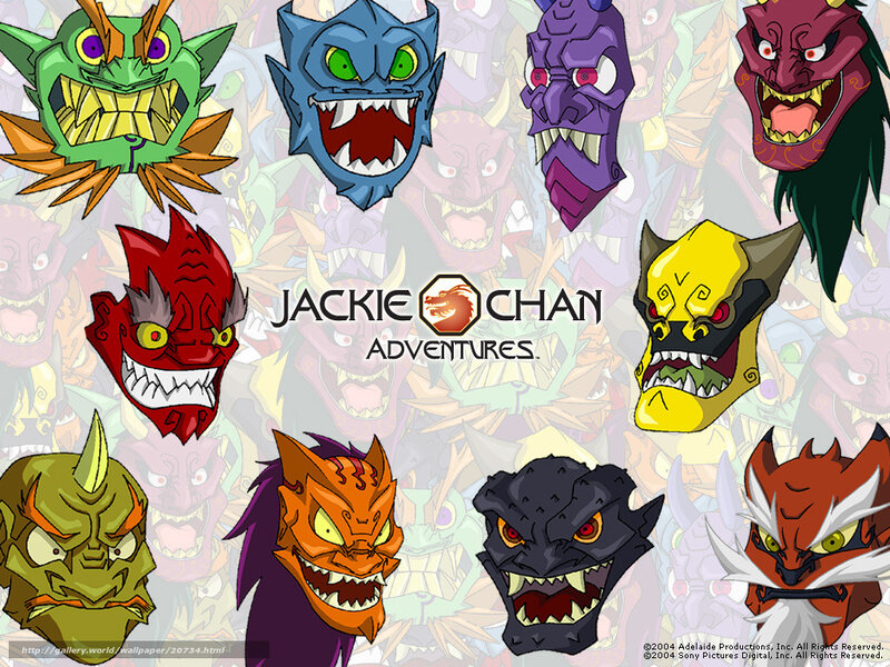 Jackie Chan Adventures character heads