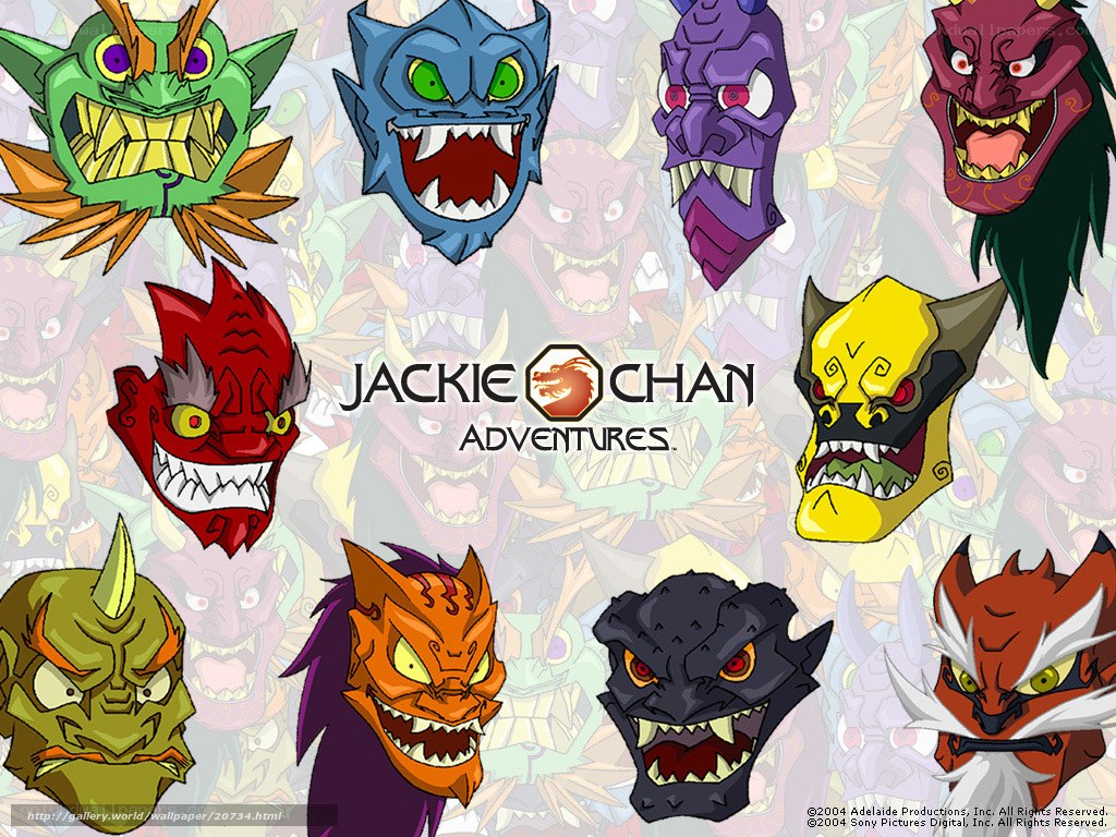 Jackie Chan Adventures character heads