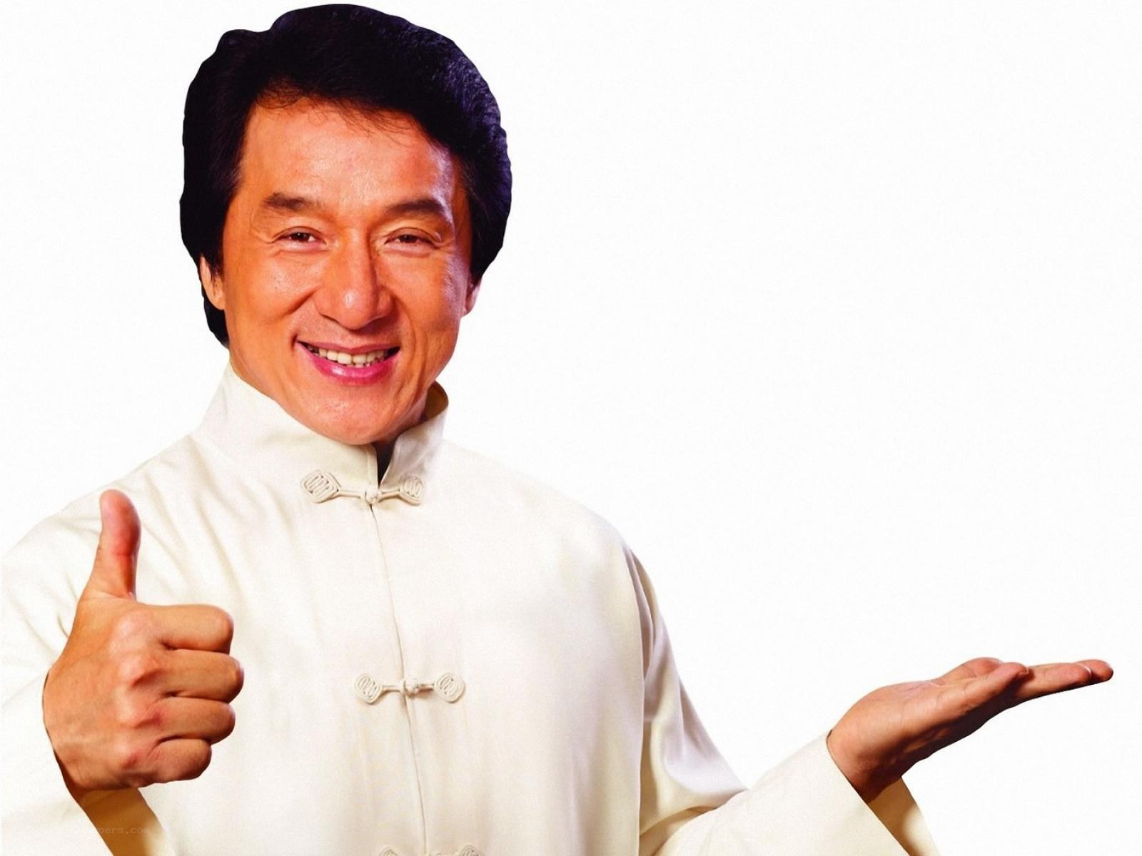 Jackie Chan giving thumbs up