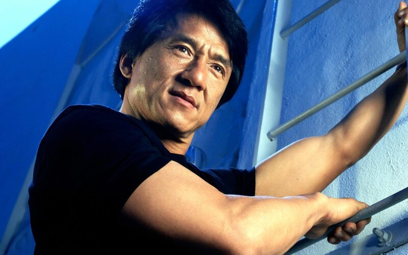 Jackie Chan in action pose