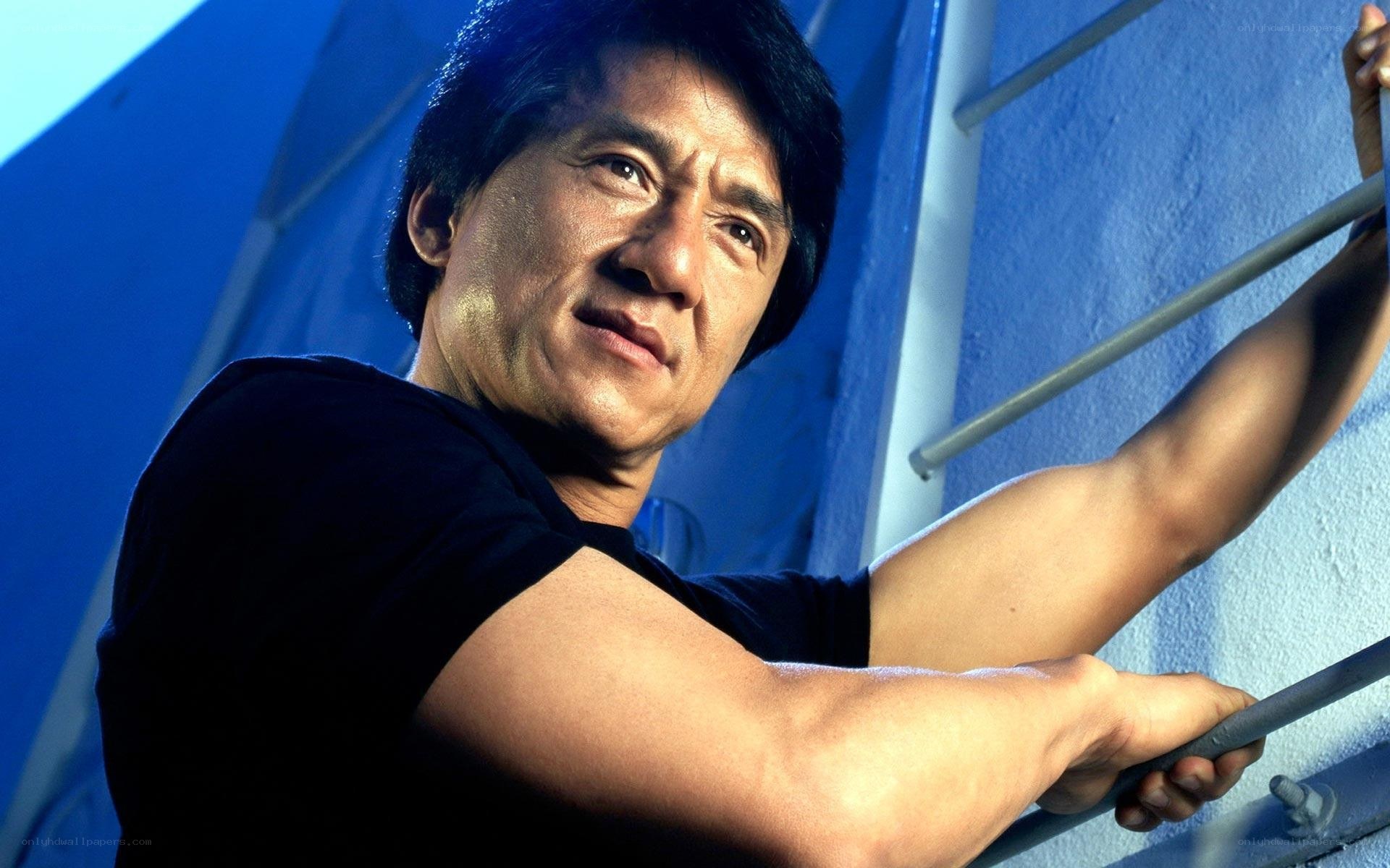 Jackie Chan in action pose