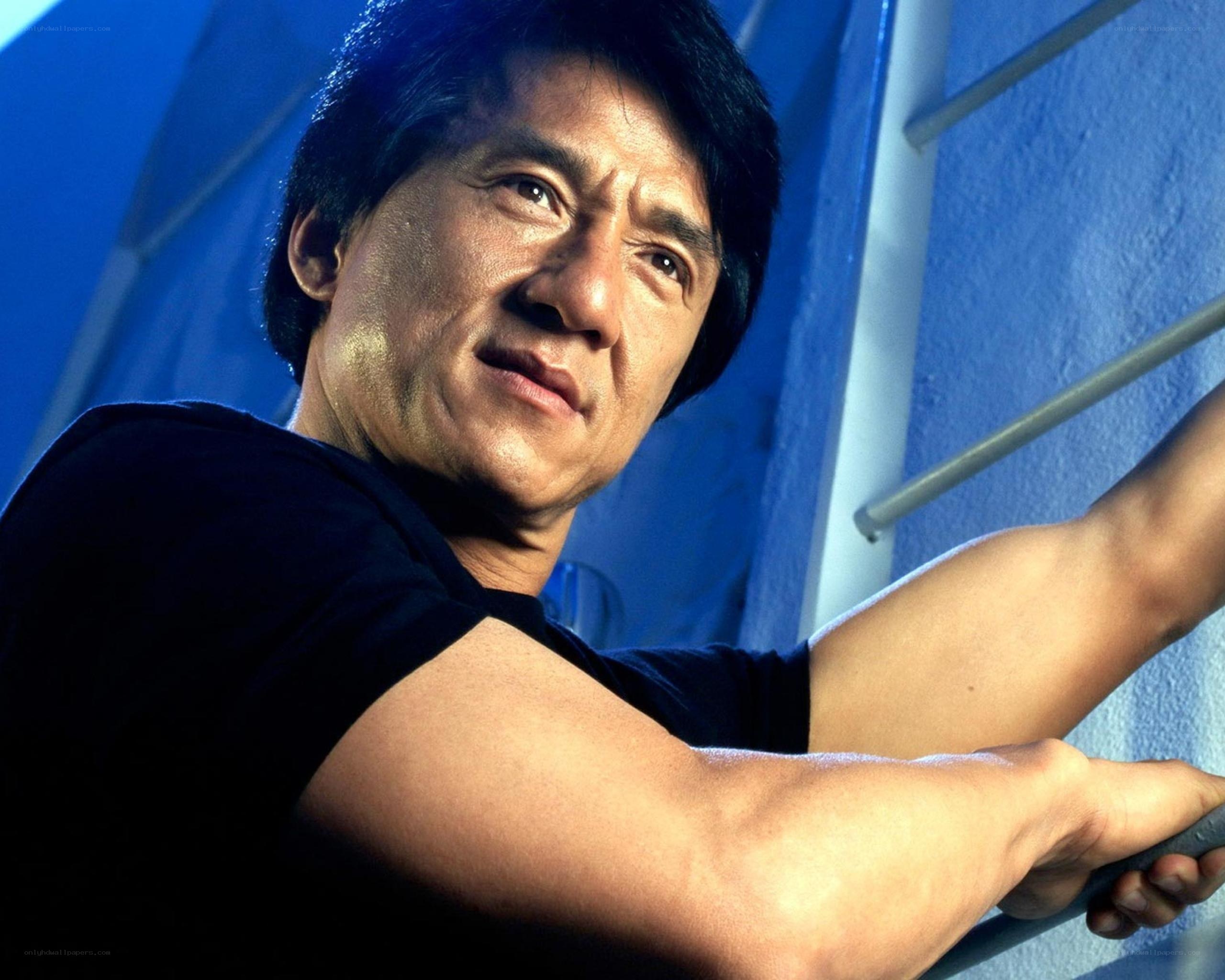 Jackie Chan in action pose