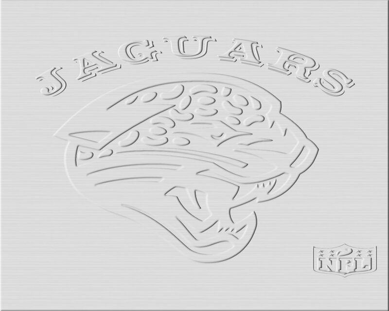 Jacksonville Jaguars logo embossed