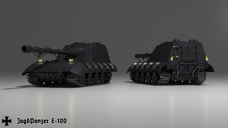 JagdPanzer E-100 Tank — Black