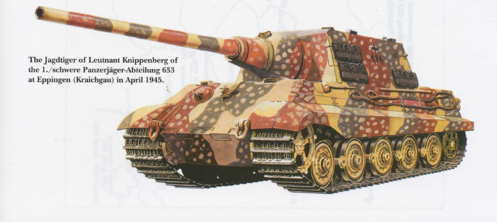 Jagdtiger tank illustration
