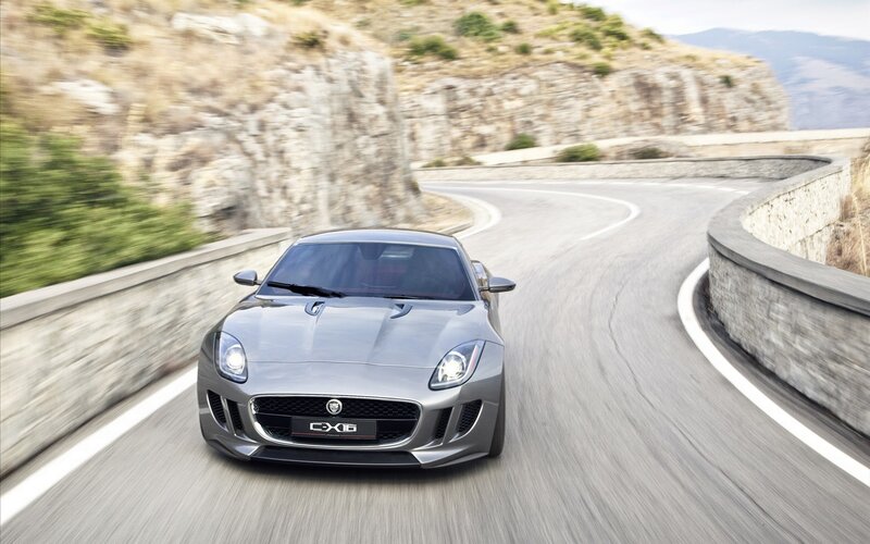 Jaguar C-X16 on winding road