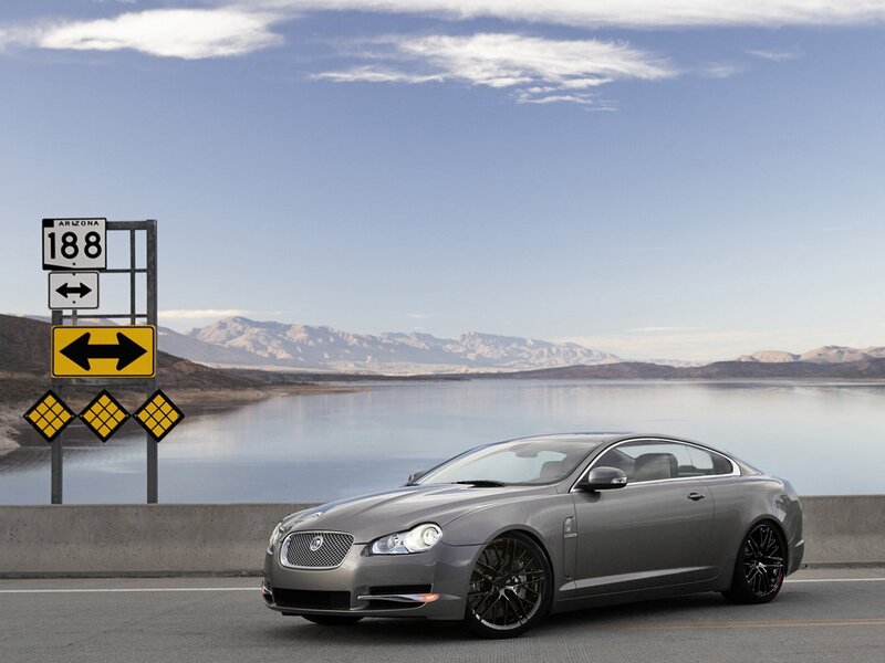 Jaguar C-XF on Arizona road