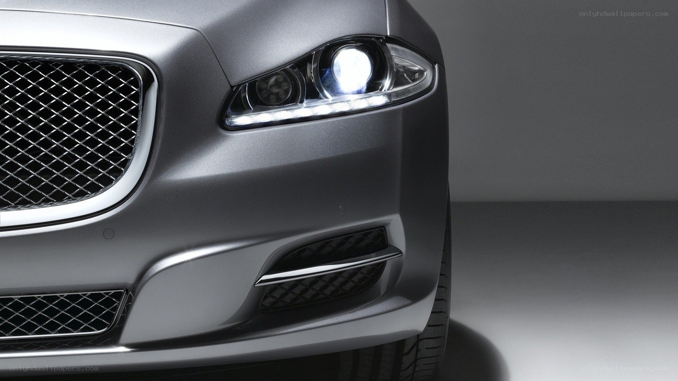 Jaguar car front detail
