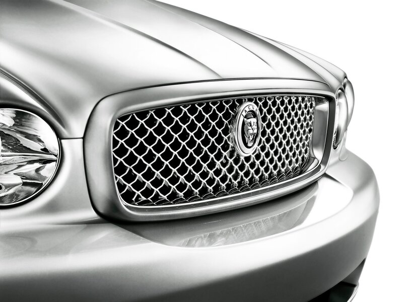 Jaguar car front grille