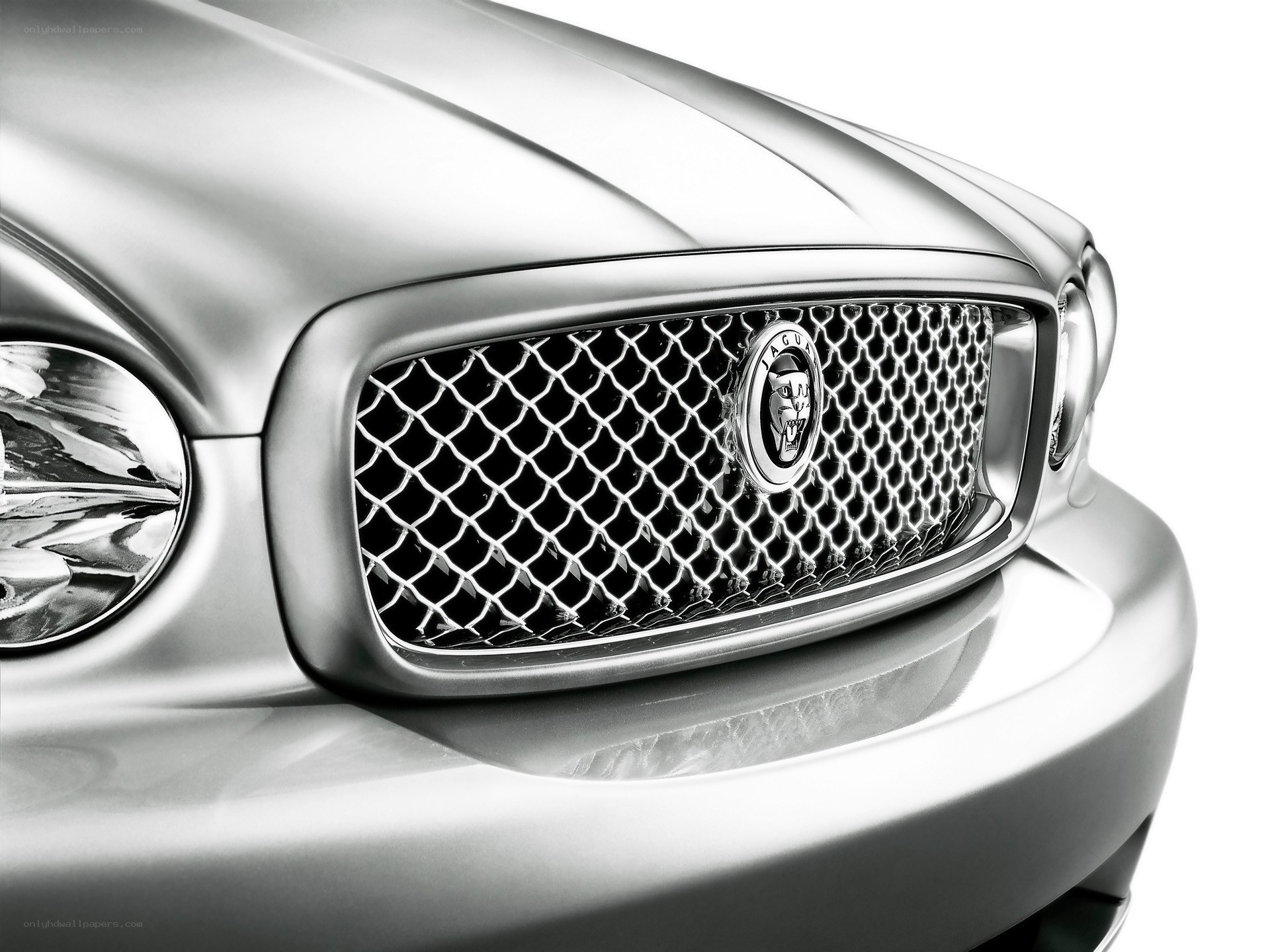 Jaguar car front grille